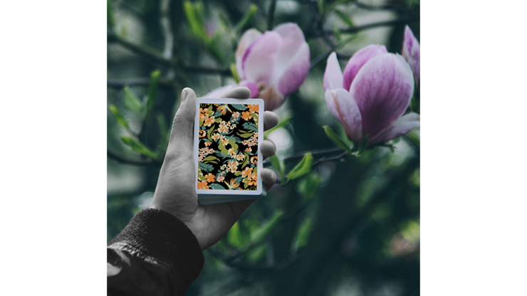 Limited Edition Black Flora Playing Cards