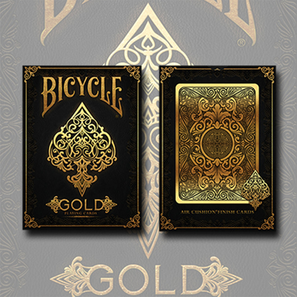 Bicycle Gold Deck & Clear Protective Playing Cards Case