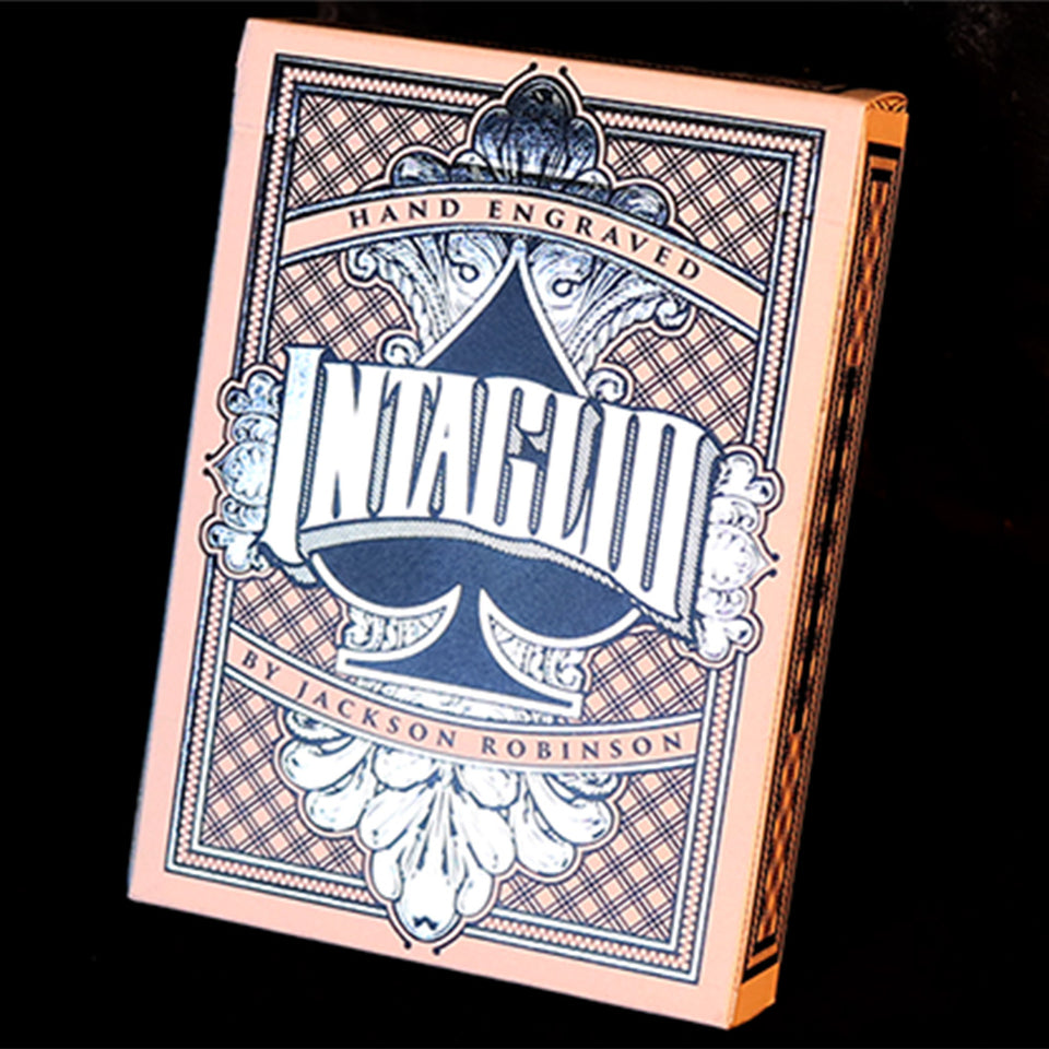 Intaglio Blue Playing Cards
