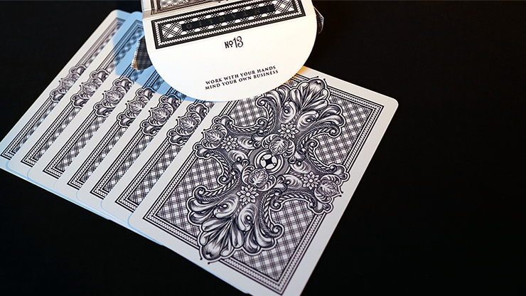 Intaglio Blue Playing Cards