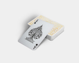 Regalia White Luxury Playing Cards by Shim Lim